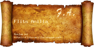 Flits Anilla névjegykártya